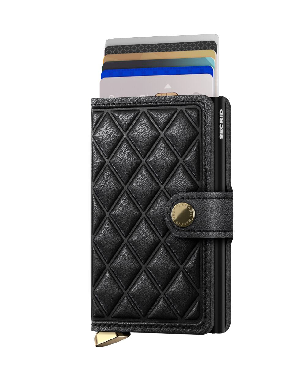 Mini-Geldbörse Emboss Diamond Black