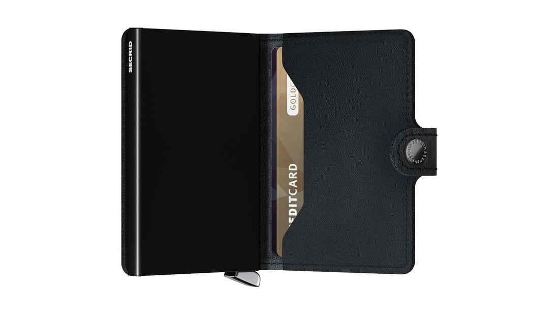 Miniwallet Emboss Lines Black