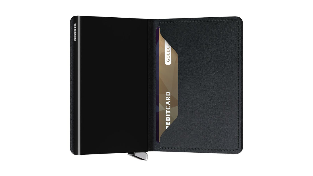 Slimwallet Emboss Lines Black