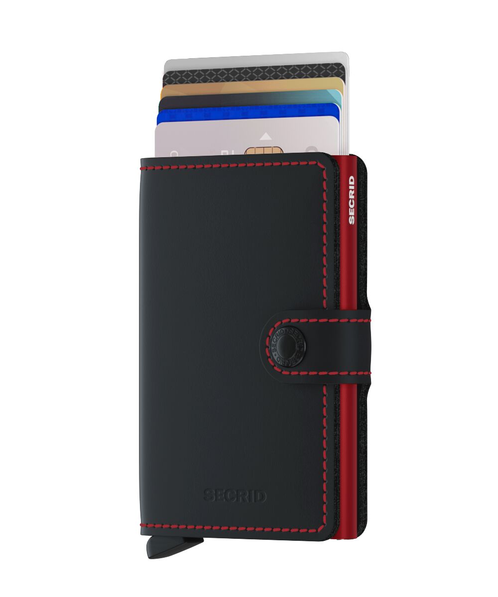 Miniwallet Matte Black &amp; Red