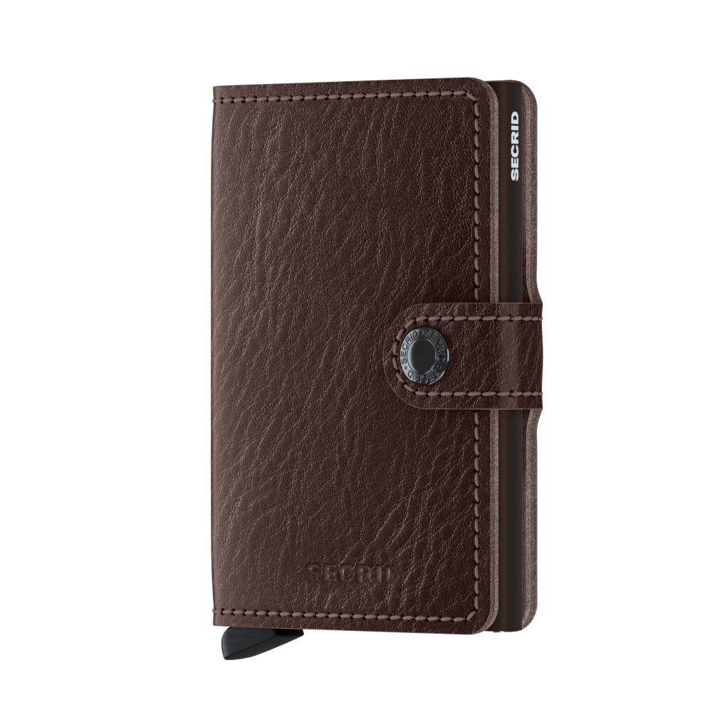 Miniwallet Vegetable Tanned Espresso-Brown