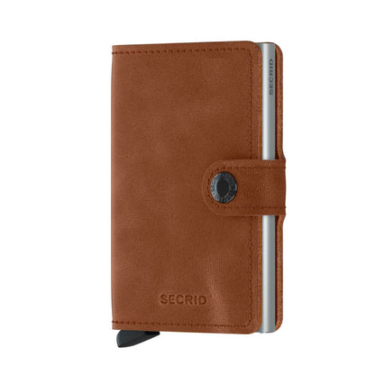 Miniwallet Vintage Cognac-Silver