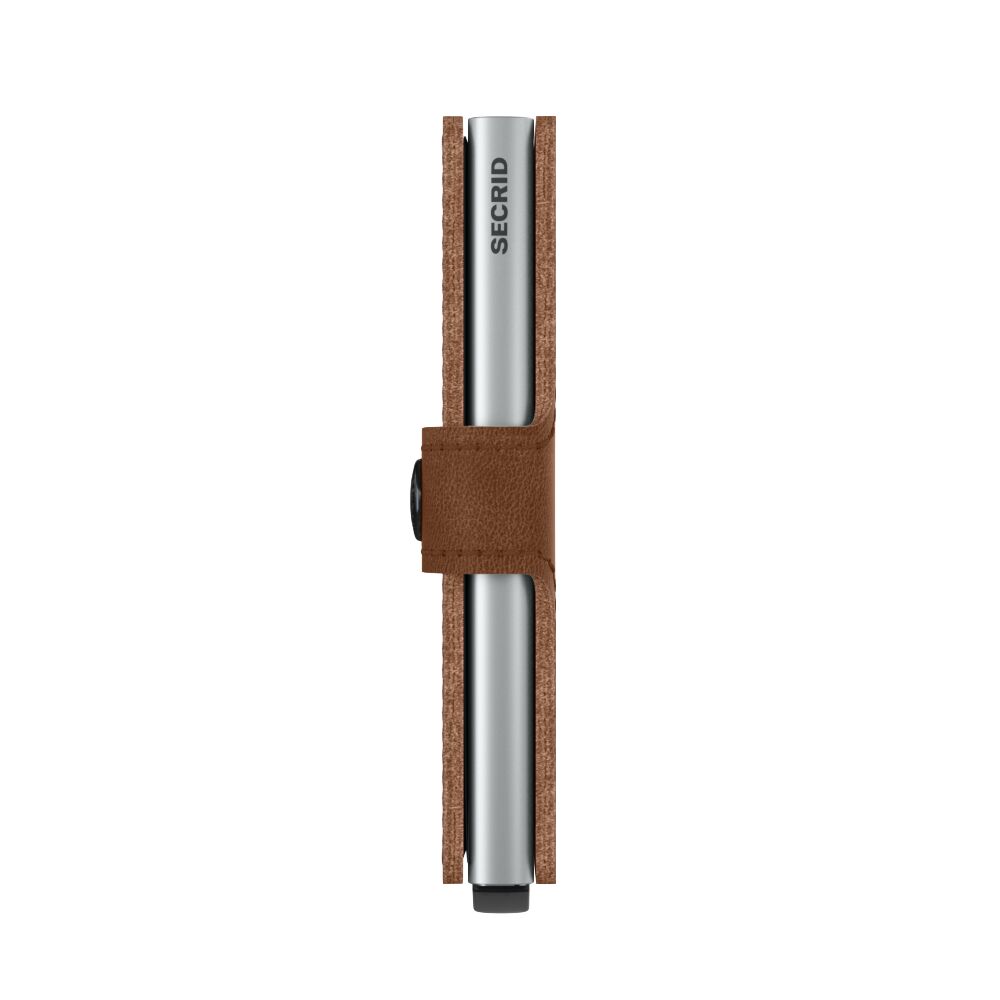 Miniwallet Vintage Cognac-Silver