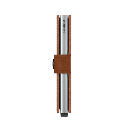 Miniwallet Vintage Cognac-Silver
