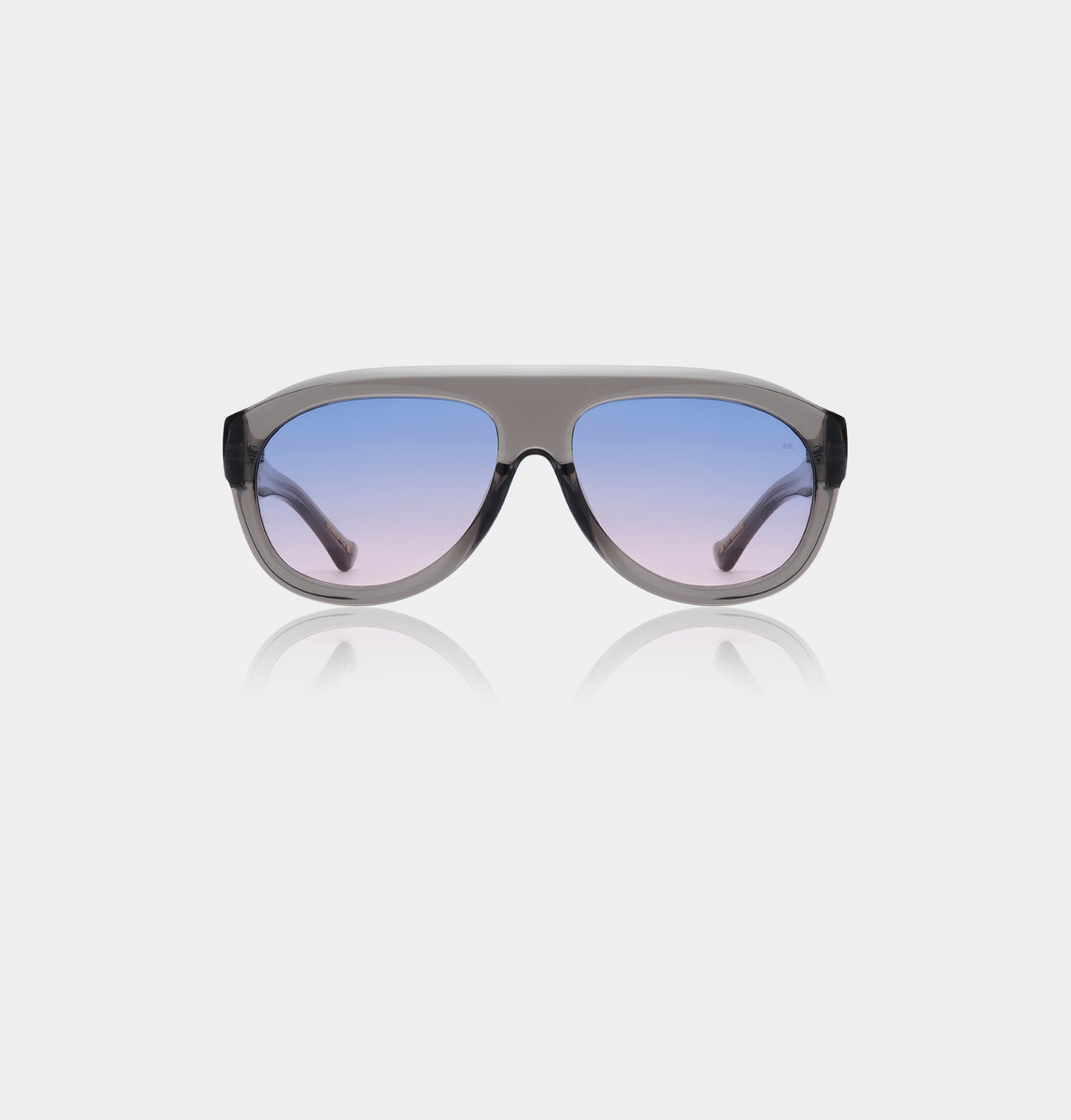 A. Kjærbede Rio Grey Transparent Zonnebril | Modern & Minimalistisch ...