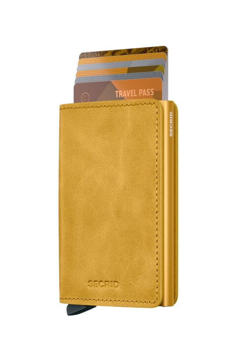 Mini-Geldbörse Vintage Taupe