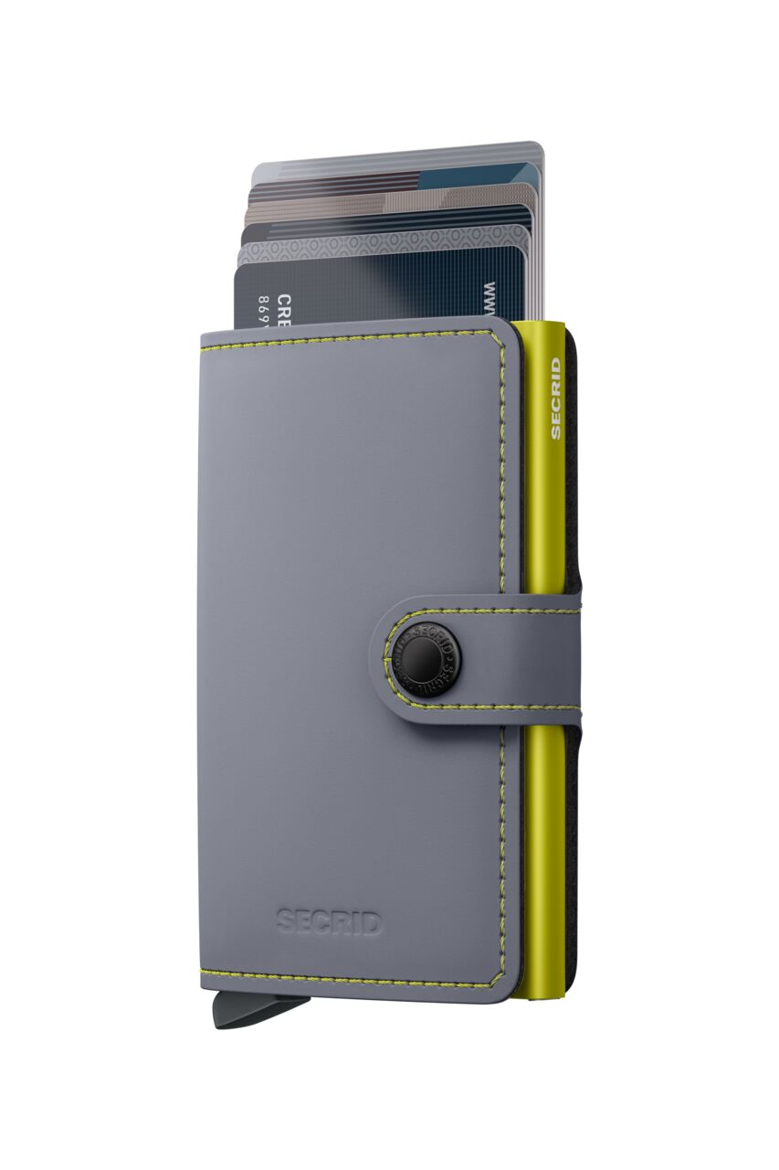 Miniwallet Matte Grey Yellow