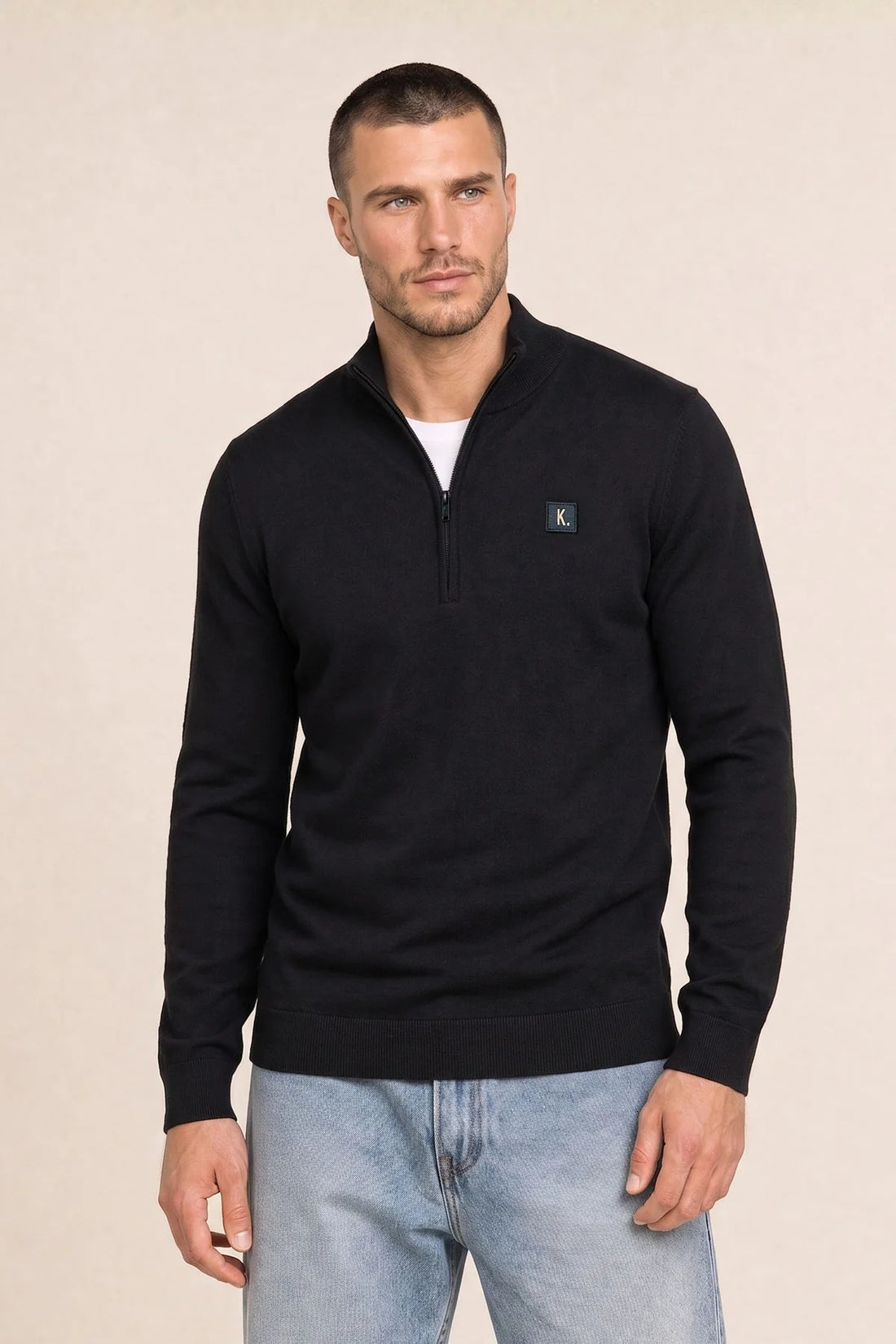 KN BADGE HALF ZIP